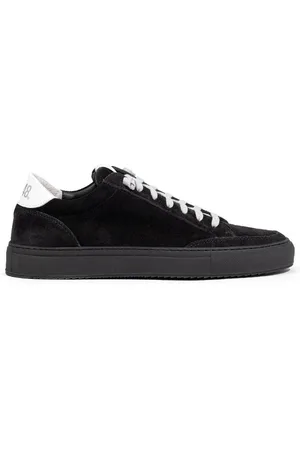 P448 Buty, Mężczyzna, Czarny, 41 EU, Zamsz, Czarne zamszowe sneakersy