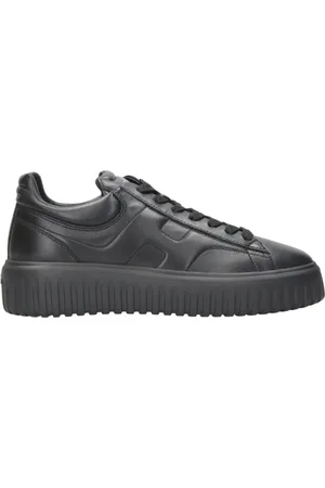 Hogan Buty, Mężczyzna, Czarny, 39 EU, Skóra, Skórzane Sneakersy H-Stripes
