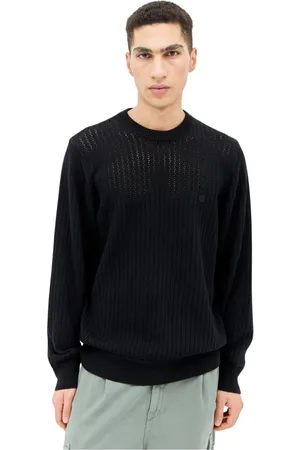 Carhartt Swetry, Mężczyzna, Czarny, S, Len, Sweter Calen