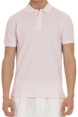 C.P. Company Koszulki, Mężczyzna, Różowy, S, Bawełna, Koszulka Polo