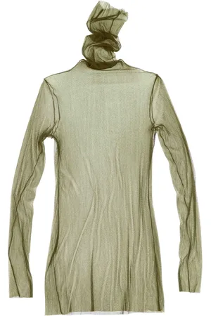 Cortana Koszulki, Kobieta, Zielony, 2XL, Tiul, łabędź z tiulu, oliwkowy top
