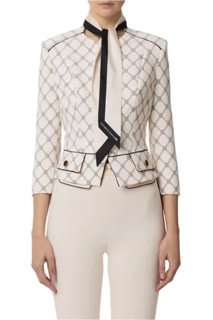 Elisabetta Franchi Kurtki, Kobieta, Biały, L, Lekka Kurtka