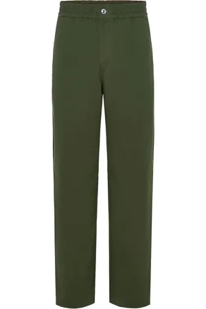 Maison Kitsuné Spodnie, Mężczyzna, Zielony, S, Bawełna, Spodnie Chino o luźnym kroju