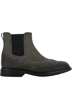 Hogan Buty, Mężczyzna, Szary, 43 EU, Skóra, Chelsea Botki H576