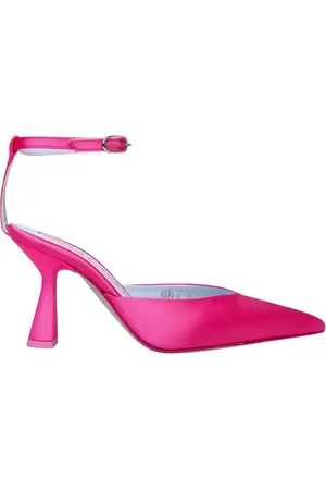 Chiara Ferragni Buty, Kobieta, Różowy, 38 EU, Skóra, Satynowe Czółenka Skórzane