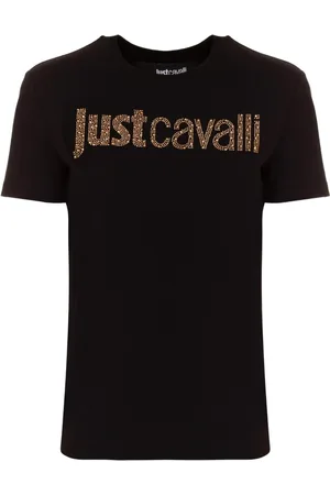 Roberto Cavalli Koszulki, Kobieta, Czarny, XS, Koszulki i Pola