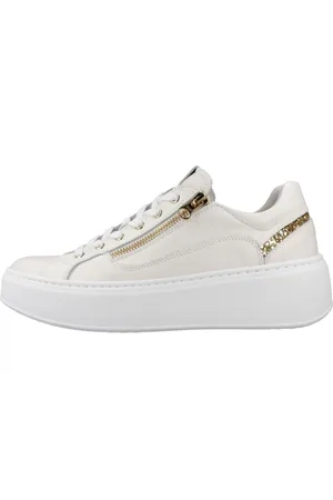 Nero Giardini Buty, Kobieta, Biały, 40 EU, Skóra, Sportowe sneakersy sznurowane