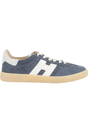 Hogan Buty, Mężczyzna, Niebieski, 40 EU, Skóra, Stylowe sznurowane sneakersy