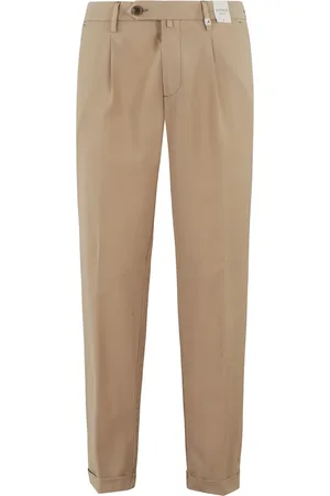 MYTHS Spodnie, Mężczyzna, brązowy, 2XL, Beżowe Spodnie Chino z Wełny