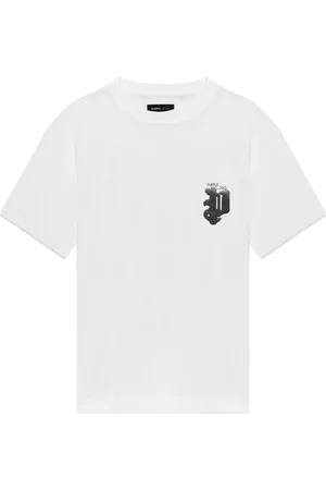 Purple Brand Koszulki, Mężczyzna, Biały, M, Denim, Gothic Half-Tone Tee-Shirt