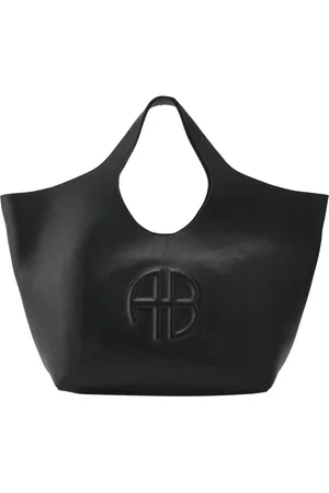 ANINE BING Torebki, Kobieta, Czarny, ONE SIZE, Skóra, Elegancka Czarna Torba Torebka
