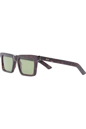 Retrosuperfuture Akcesoria, unisex, brązowy, ONE SIZE, Brązowe Okulary Przeciwsłoneczne w Kwadratowej Oprawie
