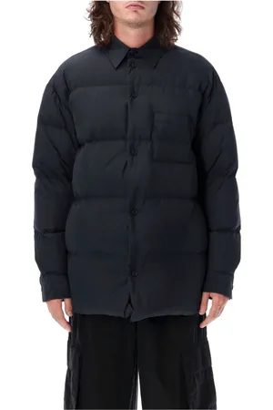 OFF-WHITE Kurtki, Mężczyzna, Czarny, L, Poliester, Czarna kurtka puchowa