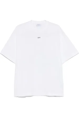 OFF-WHITE Koszulki, Mężczyzna, Biały, S, Bawełna, Koszulka Vibe Arrow
