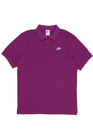 Nike Koszulki, Mężczyzna, Fioletowy, S, Bawełna, Koszulka Polo Essential Pique