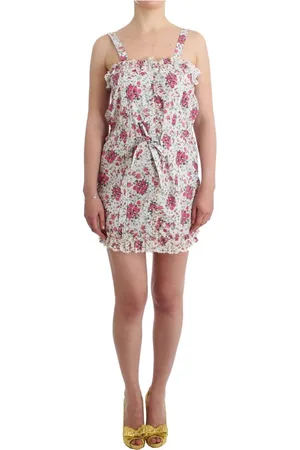 ERMANNO SCERVINO Sukienki, Kobieta, Wielobarwność, M, Bawełna, Letnia Sukienka w Kwiaty
