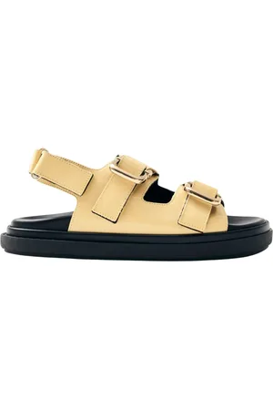 ALOHAS Buty, Kobieta, Żółty, 37 EU, Harper Skórzane Sandały