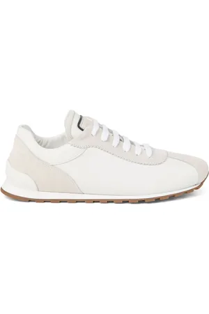 Brunello Cucinelli Buty, Kobieta, Biały, 37 EU, Panelowe Sneakersy