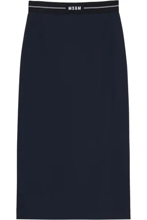 Msgm Spódnice, Kobieta, Niebieski, S, Stylowa Spódnica A-line dla Kobiet