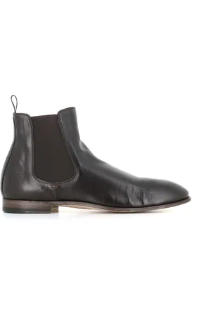 Officine creative Buty, Mężczyzna, brązowy, 43 EU, Skóra, Solitude 004 Chelsea Botki