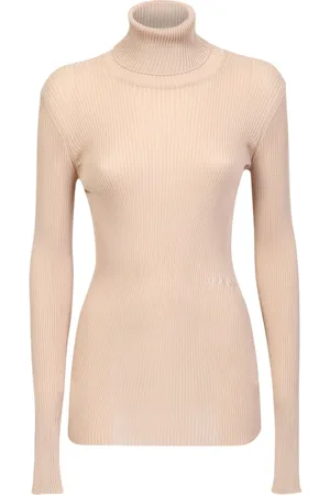 OFF-WHITE Swetry, Kobieta, Biały, S, Poliester, Helvet Jumper