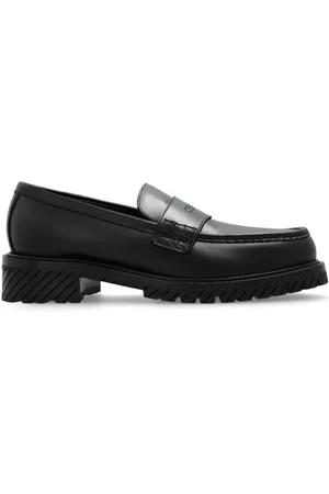 OFF-WHITE Buty, Mężczyzna, Czarny, 40 EU, Skóra, Military Mokasyny
