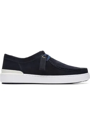 Clarks Buty, Mężczyzna, Niebieski, 44 EU, Sportowe Buty w Stylu Wallabee