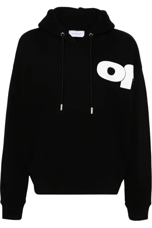 OFF-WHITE Bluzy, Mężczyzna, Czarny, M, Bawełna, Bluza z kapturem Shared Logo Skate