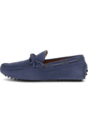 Boggi Milano Buty, Mężczyzna, Niebieski, 42 EU, Zamsz, Wind Mokasyny z zamszowej skóry