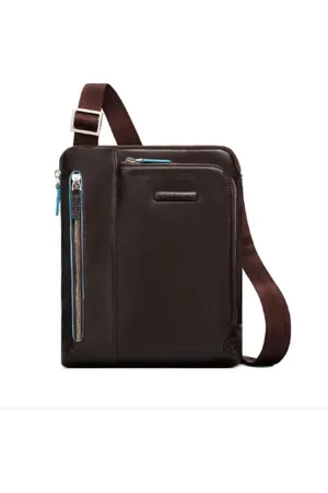 Piquadro Torebki, Mężczyzna, brązowy, ONE SIZE, Stylowa Ciemnobrązowa Torba na Ramię