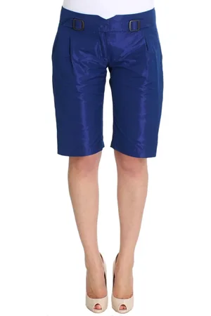 ERMANNO SCERVINO Szorty, Kobieta, Niebieski, S, Poliester, Bermudy przed kolano