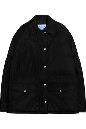 Prada Kurtki, Kobieta, Czarny, S, Nylon, Kurtka ocieplana