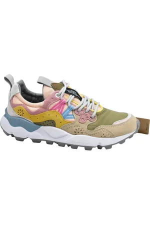 Flower Mountain Buty, Kobieta, Wielobarwność, 36 EU, Zamsz, Różowe Buty na Sznurowadła z Lekką Podeszwą