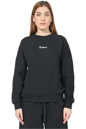 DISCLAIMER Bluzy, Kobieta, Czarny, L, Czarny sweter z bawełny z logo