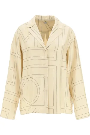 Totême Bluzki, Kobieta, Beżowy, L, Blouses & Shirts
