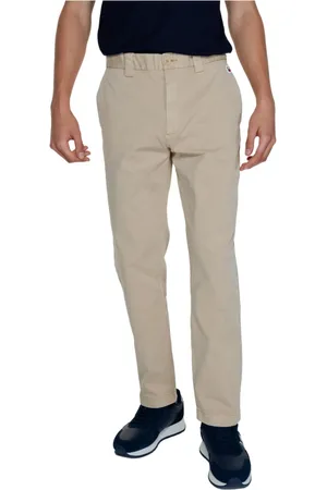 Tommy Hilfiger Spodnie, Mężczyzna, Żółty, W31 L32, Lekkie Spodnie Męskie Kolekcja Jesień/Zima