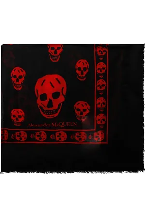 Alexander McQueen Akcesoria, Mężczyzna, Czarny, ONE SIZE, Czarna Kolekcja Szalików