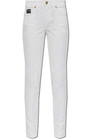 VERSACE Jeansy, Kobieta, Biały, W26, Jeansyy typu `skinny`
