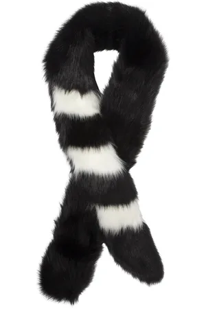 OFF-WHITE Akcesoria, Kobieta, Czarny, ONE SIZE, Szalik Sciarpa Fake Thief