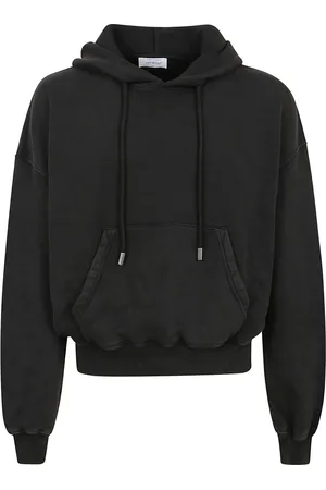 OFF-WHITE Bluzy, Mężczyzna, Czarny, S, Bawełna, Bluza z kapturem Super Moon