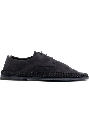 Officine creative Buty, Mężczyzna, Niebieski, 41 EU, Zamsz, Półbuty Derby ze skóry zamszowej Miles 001