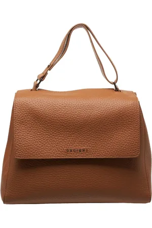 Orciani Torebki, Kobieta, brązowy, ONE SIZE, Skóra, Sveva Soft Medium Torebka na Ramię