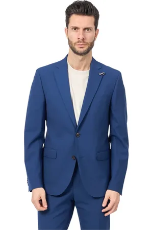 Bugatti Kurtki, Mężczyzna, Niebieski, 3XL, Niebieska Kurtka z Klapą Zapięcie