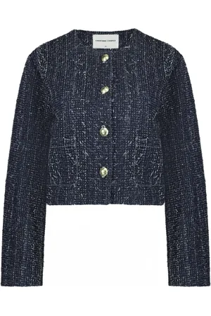 Fabienne Chapot Kurtki, Kobieta, Niebieski, M, Denim, Davis Denim Blazer