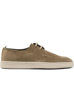 Officine creative Buty, Mężczyzna, Zielony, 45 EU, Zamsz, Zamszowe buty Derby
