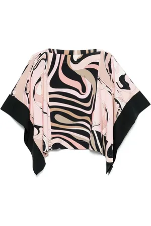 Emilio Pucci Kurtki, Kobieta, Wielobarwność, ONE SIZE, Czarna Sweter Kolekcja