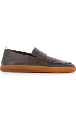 Officine creative Buty, Mężczyzna, Czarny, 42 EU, Skóra, Wsuwane sandały ze skóry hebanowej