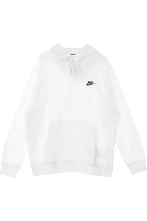 Nike Bluzy, Mężczyzna, Biały, 4XL, Bawełna, Bluza z kapturem Club Fleece