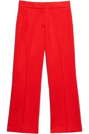 Msgm Spodnie, Kobieta, Czerwony, M, Luźne Dżinsy