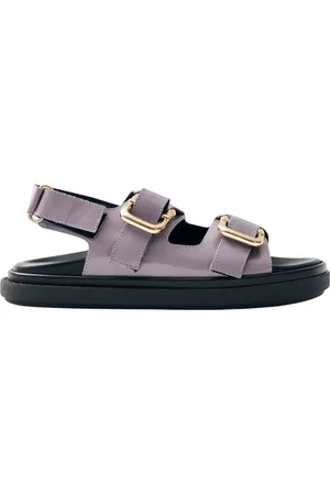 ALOHAS Buty, Kobieta, Fioletowy, 41 EU, Onix Skórzane Sandały